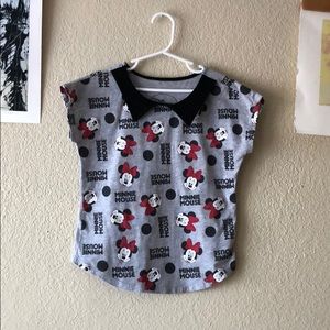 {Disney} -Size S- Minnie Mouse shirt with collar